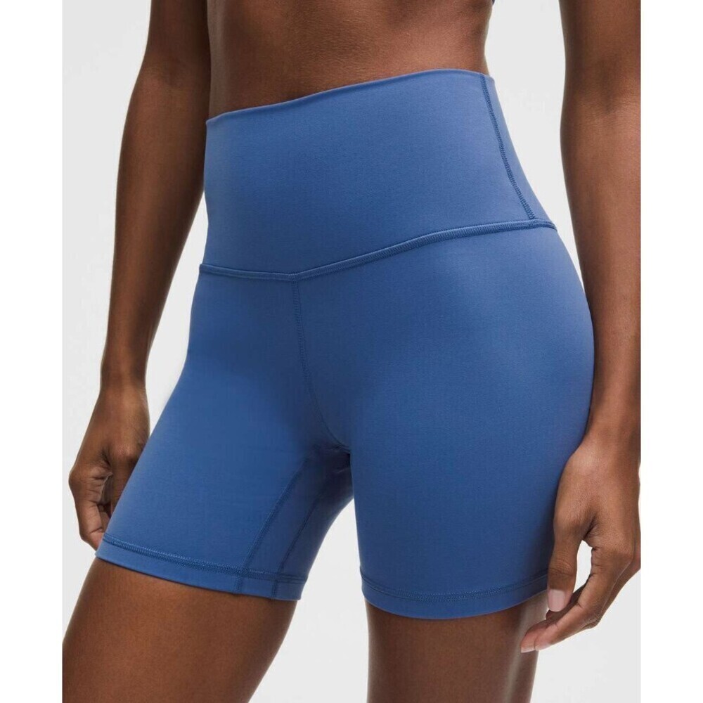 Lululemon NWOT Align High-Rise Short 6" Brilliant Blue Size 14